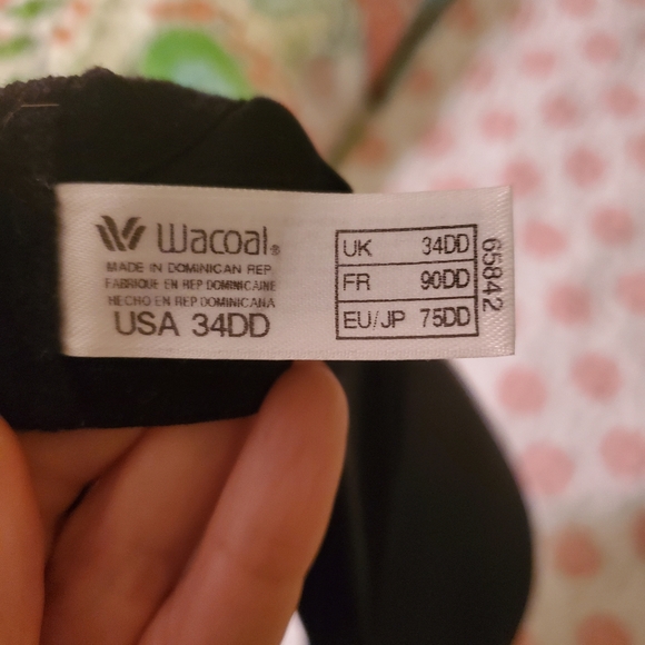 2 Wacoal convertible Bras 1 black 1 nude 34DD - Picture 5 of 5